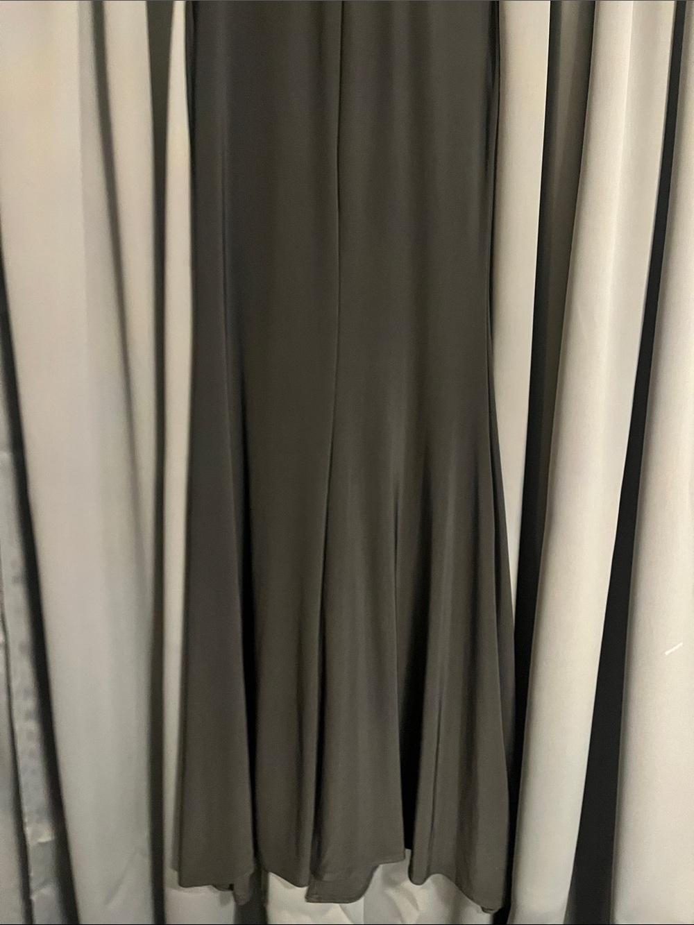 One-Shoulder Black Ruched Evening Dress - Picture 8 of 9